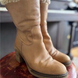 Tan Leather Women's Boots